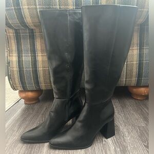Elegant Black Knee-High Women's Boots